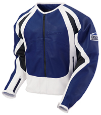 Icon Merc Blue Leather Jacket